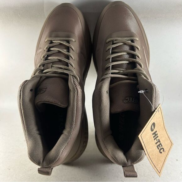 HI-TEC Traveler Men’s Hiking Shoes Lace Up High Top Sneakers Brown Size 10.5 - Picture 5 of 8